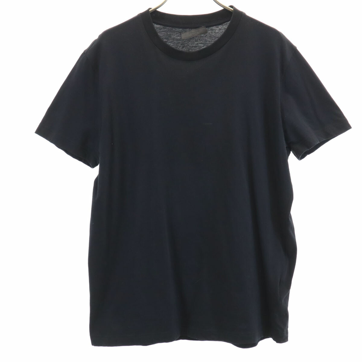 PRADA （S）ブラック Tシャツ 半袖　フリル　イタリア製 jkt-8037_001.jpg