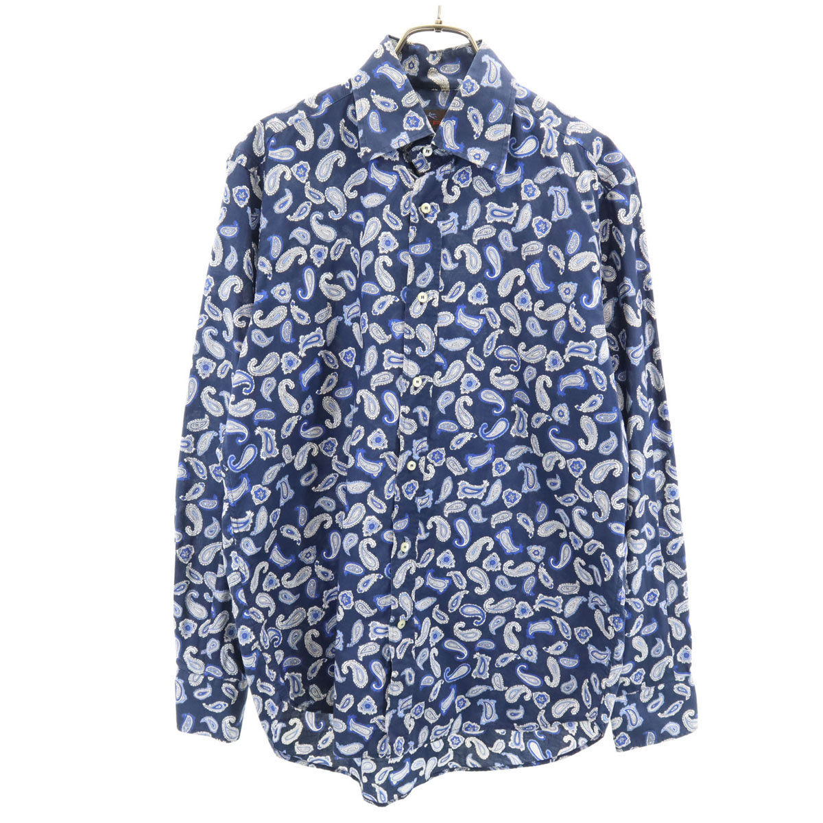 ETRO エトロ ペイズリーモチーフコットンシャツ 39 イタリア製 ETRO ペイズリー コットン 長袖シャツ (ETRO/シャツ) 102071061