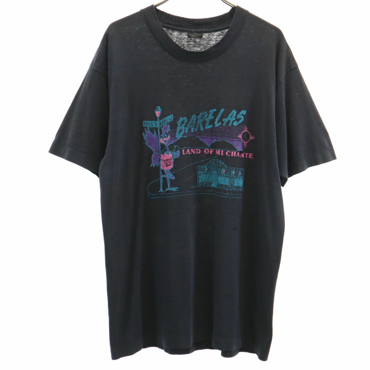90s ユーロ　テニス　tシャツ　ビンテージ　シングルステッチ　M相当　メンズ 90s USA製 vintage テニス 半袖Tシャツ メンズ 表記Lサイズ