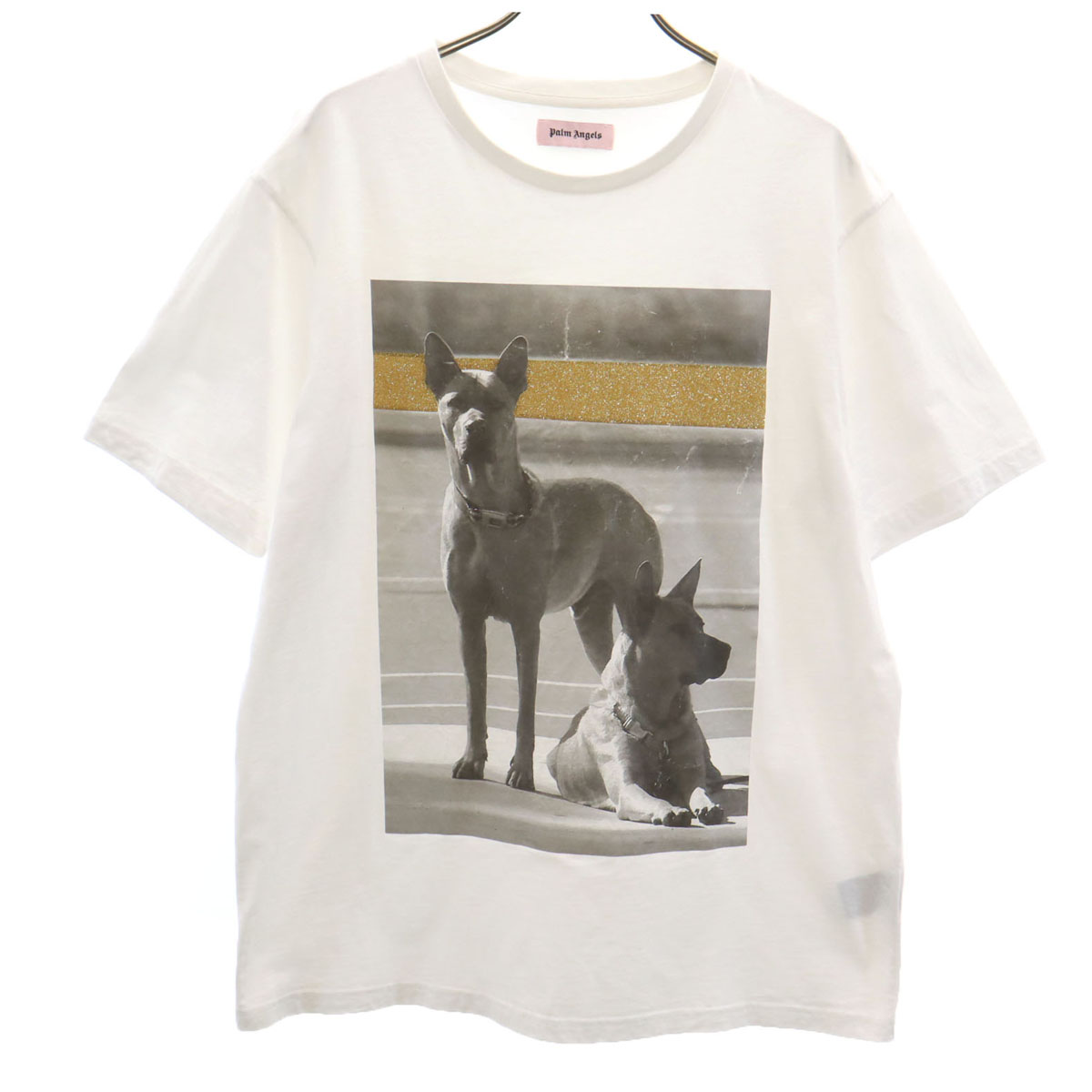 古着 Palm Angels パームエンジェルス 半袖 Tシャツ M 白 ドーベルマン メンズ 【中古】｜古着、USED専門百貨店BIG2nd