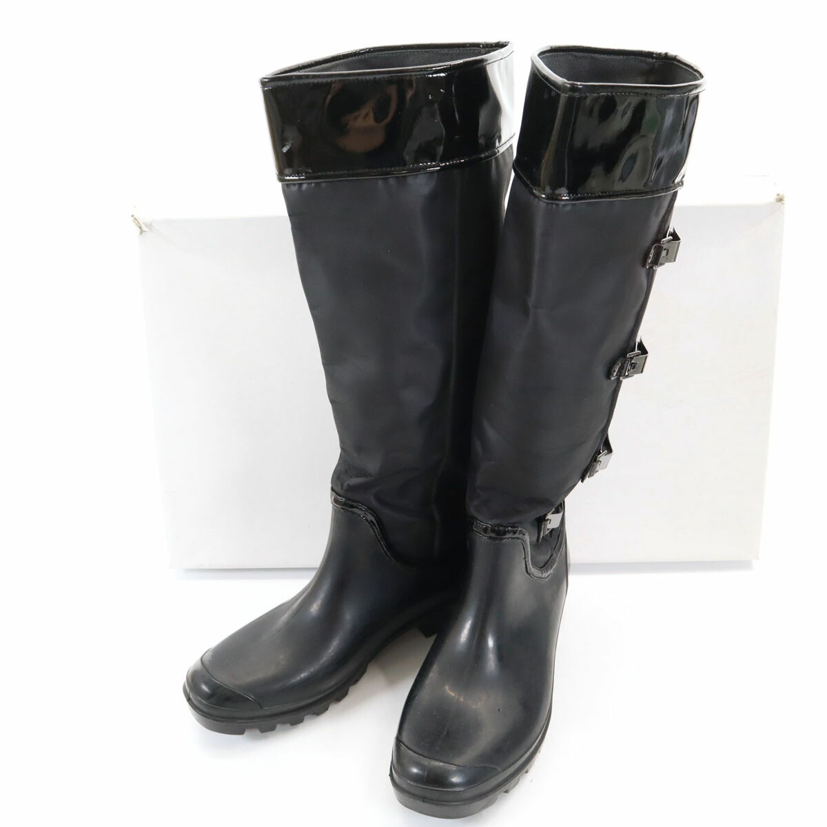 楽天市場】【靴】COACH コーチ シグネチャー レインブーツ 長靴 PVC