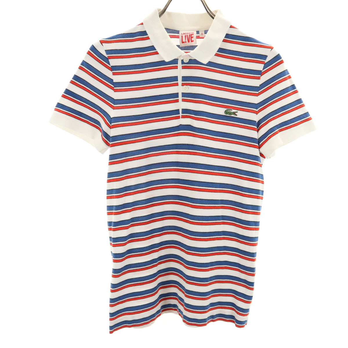 70sIZODLACOSTEラコステ半袖ポロシャツデカ青ワニタグボーダーワッペン ラコステ（LACOSTE）&frasl;モノグラムジャカード半袖ポロシャツの通販はau