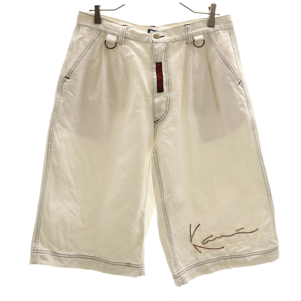 Karl Kani★ OG OLD ENGLISH デニム ショートパンツ Karl Kani デニムハーフパンツ デッドストック | TOTAL -VINTAGE