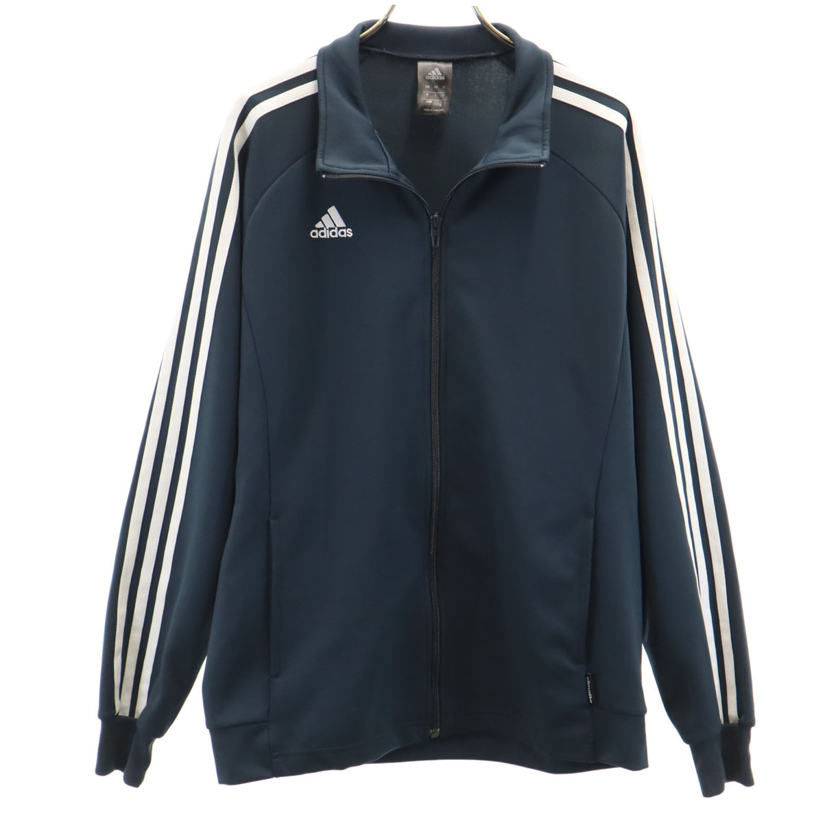 希少 90s アディダス トラックジャケット ジャージ トリコロール 古着 90s adidas トラックジャケット 刺繍ロゴ デサント製