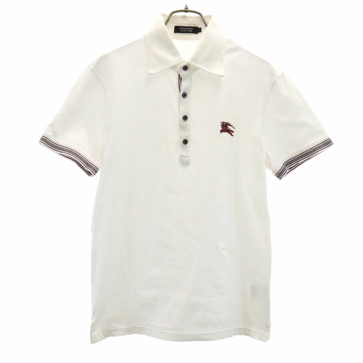95646さん専用BURBERRY BLACK LABEL ポロシャツ ホワイト BURBERRY BLACK LABEL ポロシャツ ホワイト ブルー M