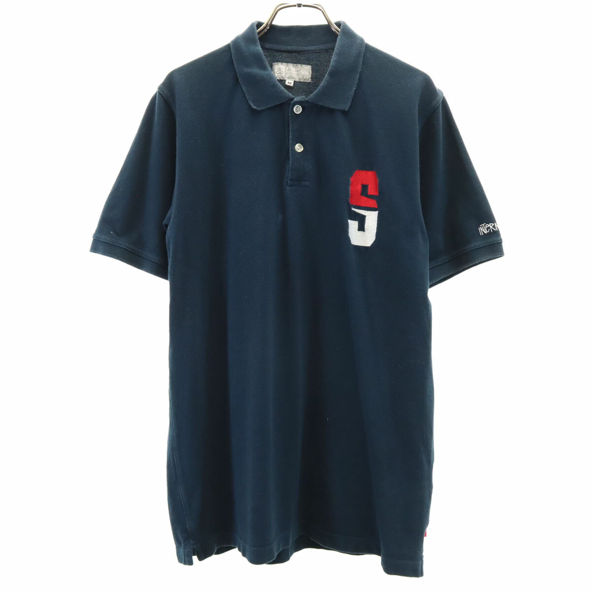 ステューシー サイズ:S オープンカラーニット半袖ポロシャツ 中古 BS55 楽天市場】ステューシー STUSSY サイズ:S オープンカラーニット半袖