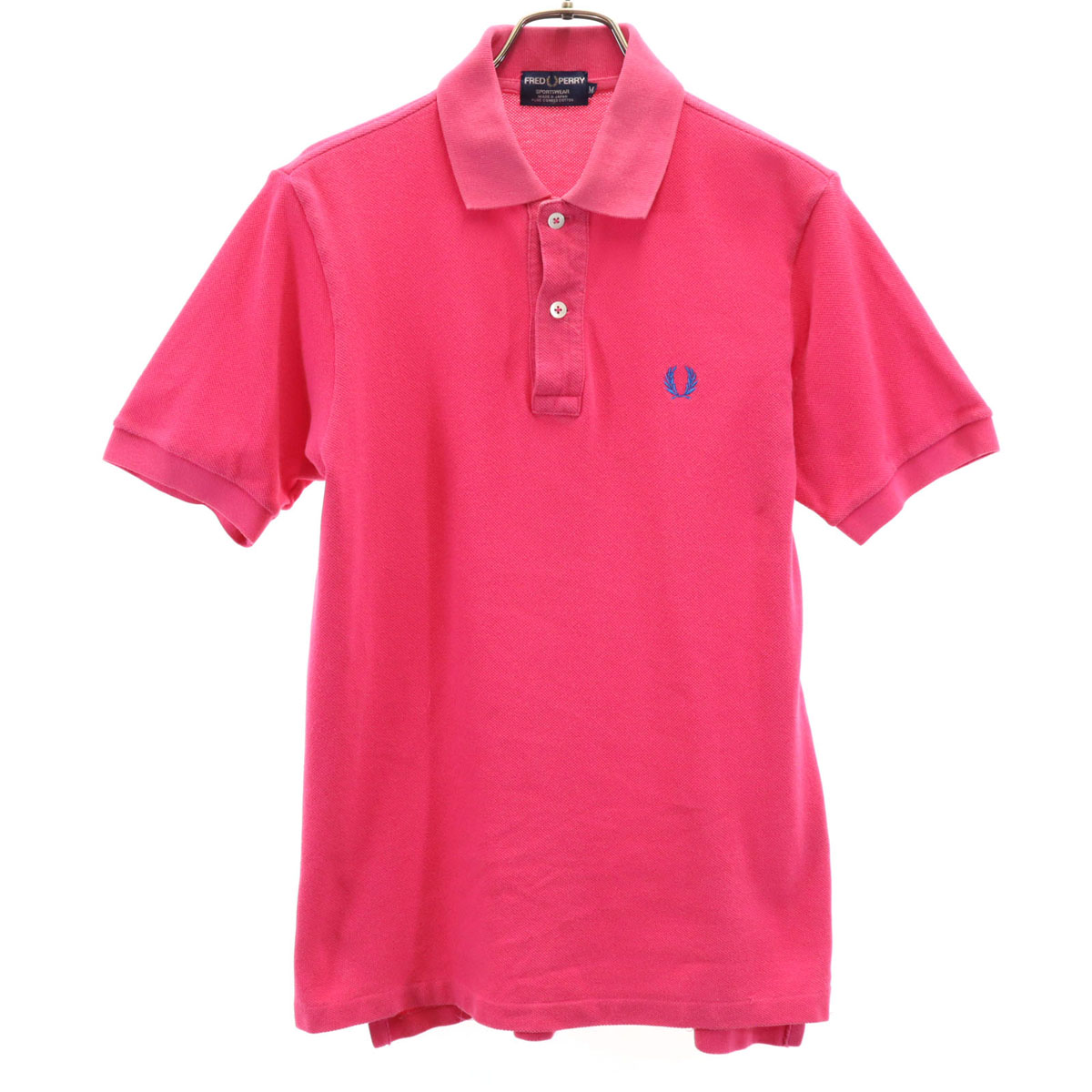 FRED PERRY 半袖 ポロシャツ 鹿の子 月桂樹 ブラック ピンク 美品 2256871077.jpg?1715144773