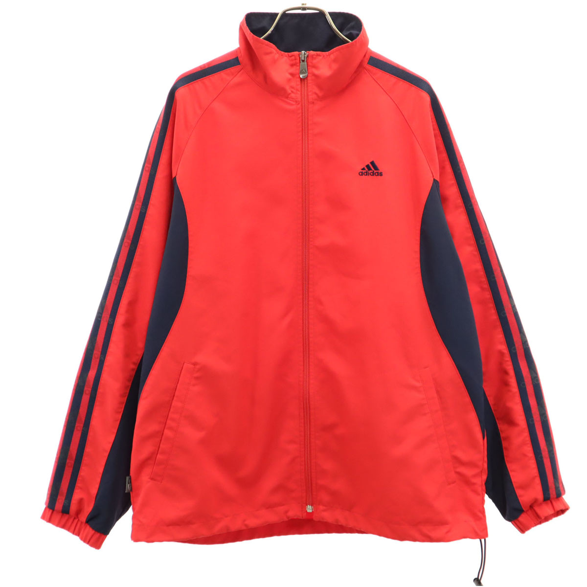 アディダス ウィンドブレーカー ネイビー/レッド　新品タッグ付き apworld_kce57