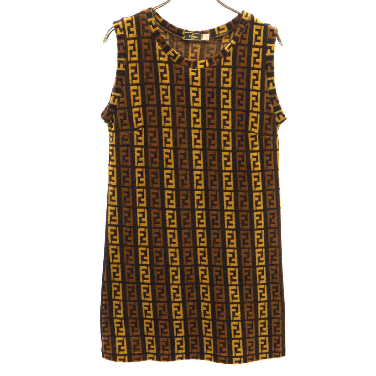 楽天市場】【中古】 FENDI （フェンディ） ｽﾞｯｶ ﾀﾝｸﾄｯﾌﾟ ロゴ へそ出し