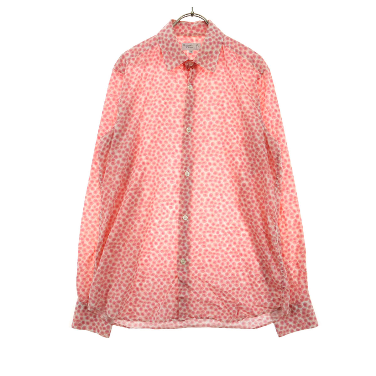 美品 agnes b. ボタニカル柄 オープンカラーシャツ アニエスベー 美品 agnes b. ボタニカル柄 オープンカラーシャツ アニエスベー