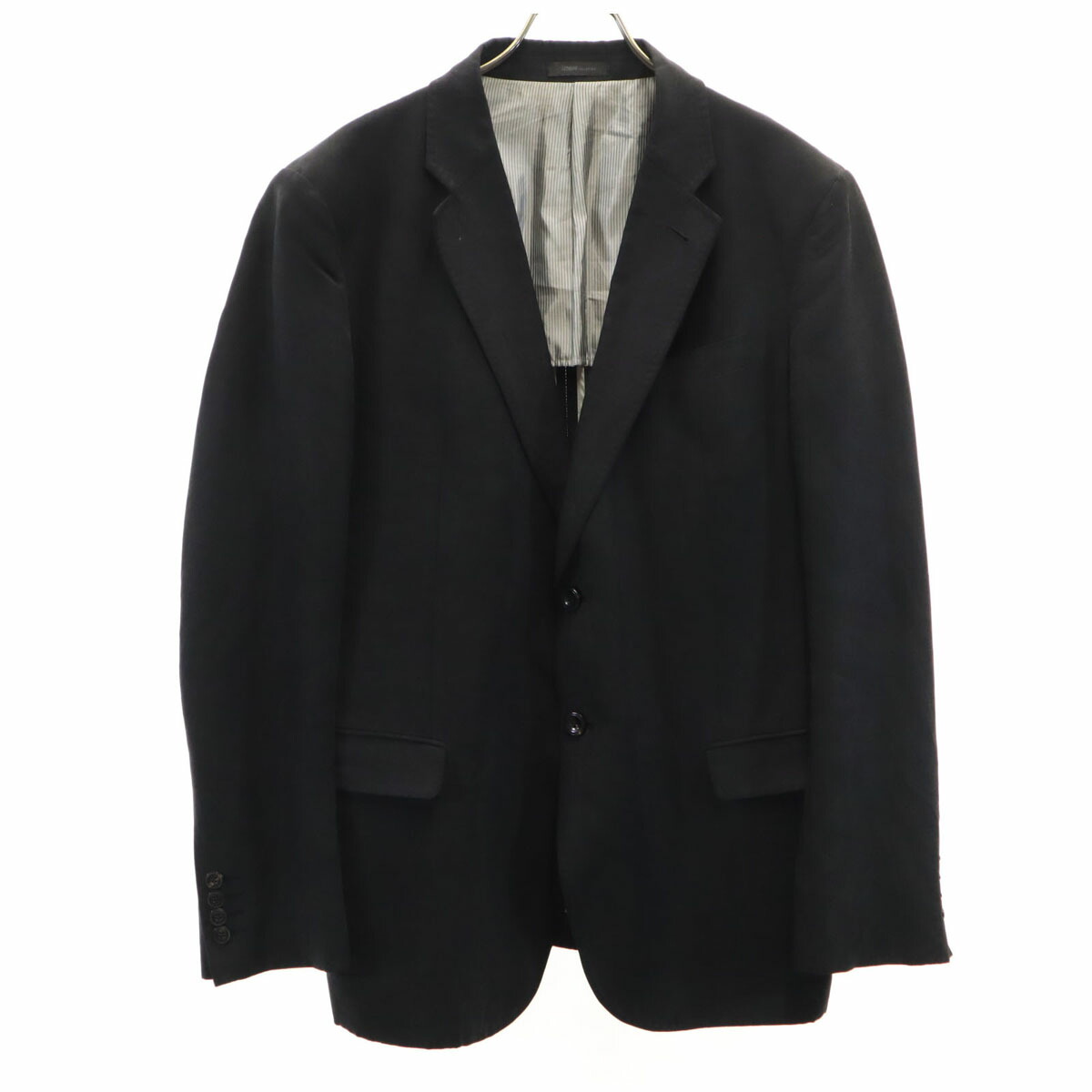 古着 ARMANI COLLEZIONI アルマーニコレッツォーニ リネンブレンド M&M's テーラードジャケット 50 ブラック ブレザー メンズ 【中古】|古着、USED専門百貨店BIG2nd