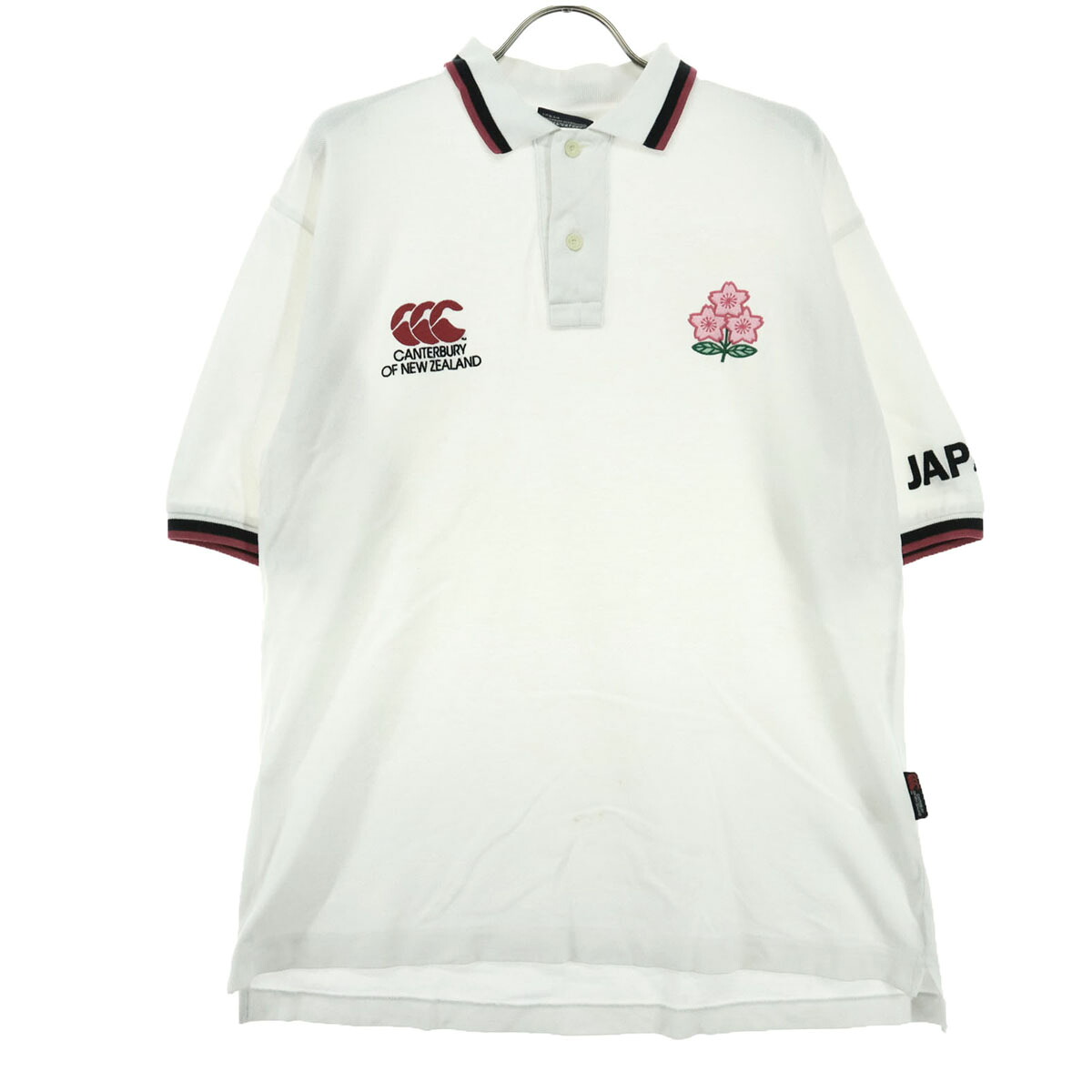 楽天市場】カンタベリー ロゴワッペン 長袖 ラガーシャツ M ネイビー