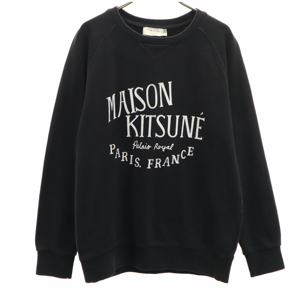 古着 MAISON KITSUNE メゾンキツネ 長袖 調教師 M 黒いこと系 汗水 メンズ 【中古】 【PD】