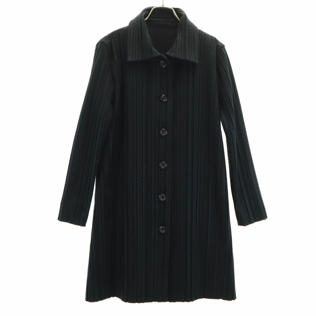 古着 PLEATS PLEASE プリーツプリーズ 日本製 プリーツ コート 3 黒 レディース 【中古】|古着、USED専門百貨店BIG2nd