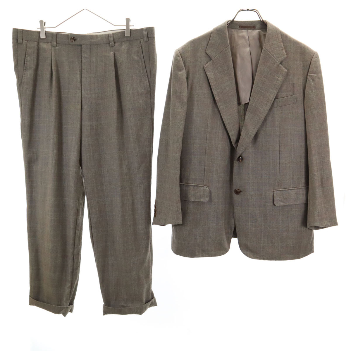 LANVIN vintage セットアップ 90s Vintage□LANVIN ランバン□ダブル セットアップ スーツ