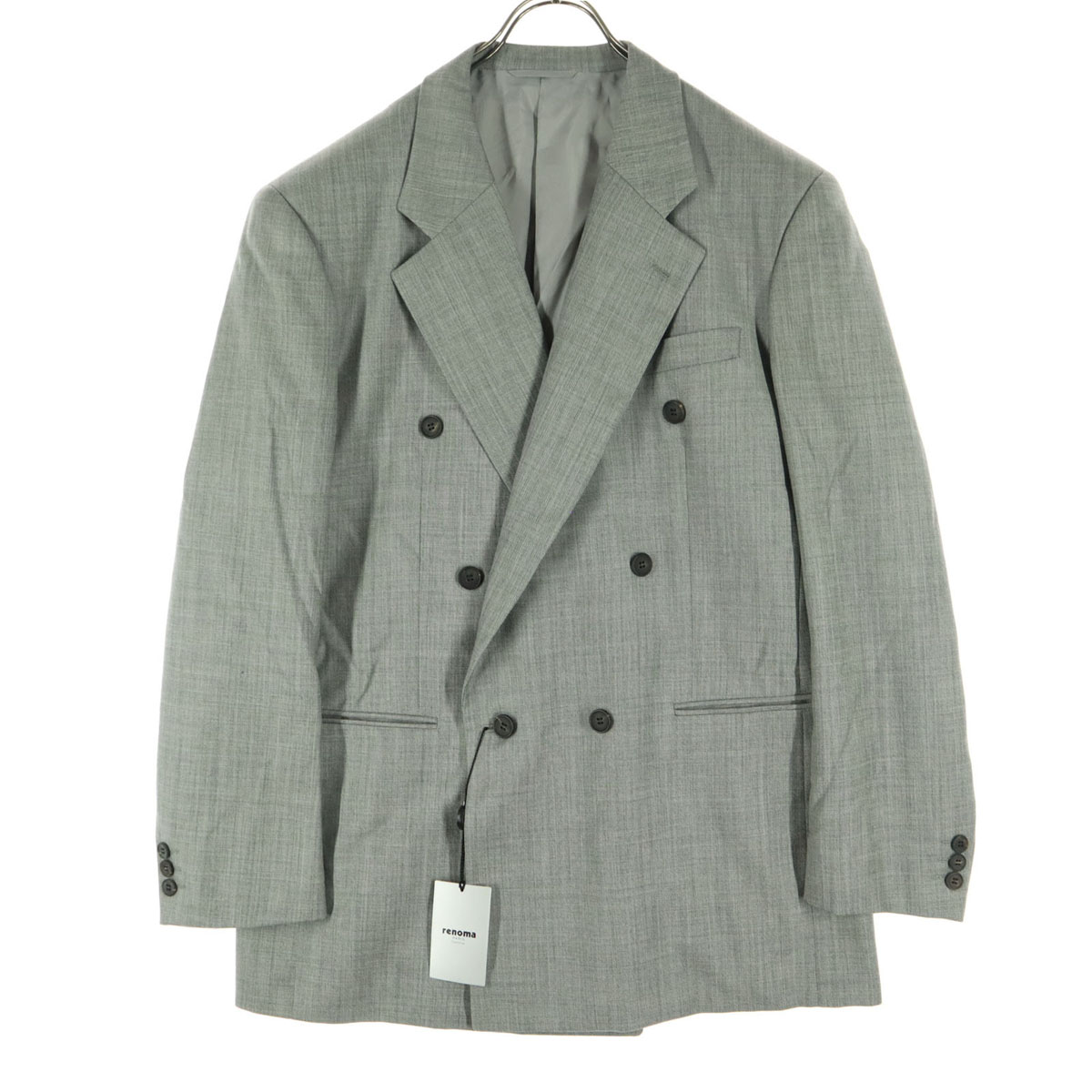 未使用級 レノマオム テーラードジャケット ベロア 濃い紫 Lサイズ 総裏 未使用級 レノマオム テーラードジャケット ベロア 濃い紫 L