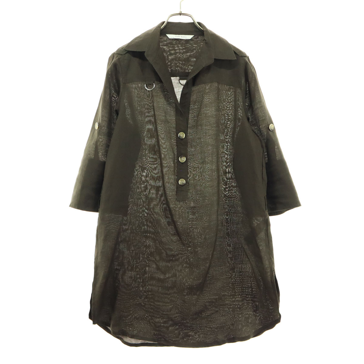 古着 楽天市場】古着 ZARA ザラ ノーカラーコート M グレー レディース