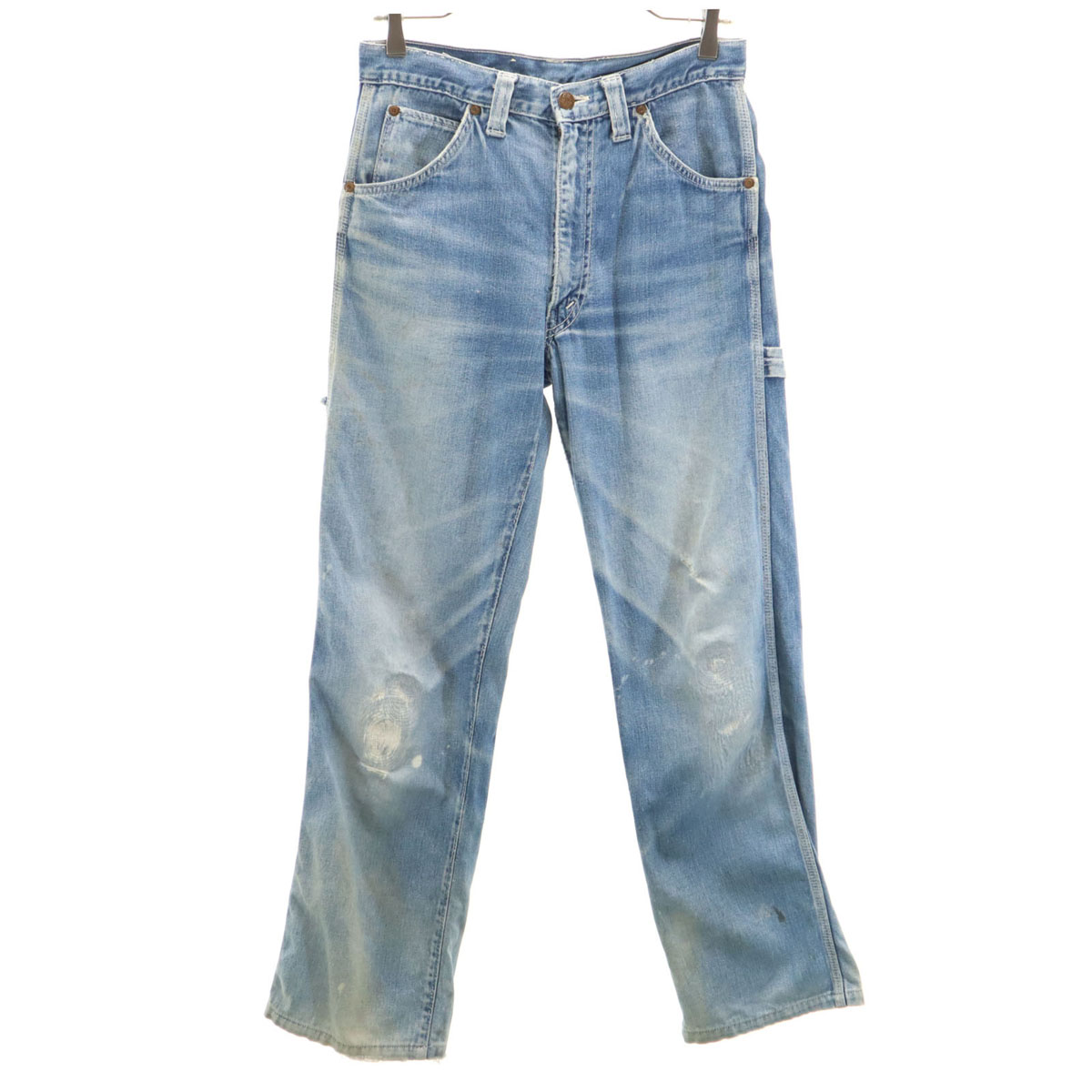 【vintage】50's ブルーコバート生地 4L ビッグサイズ 50's] French Vintage Blue Moleskin Work Jacket Size.56 