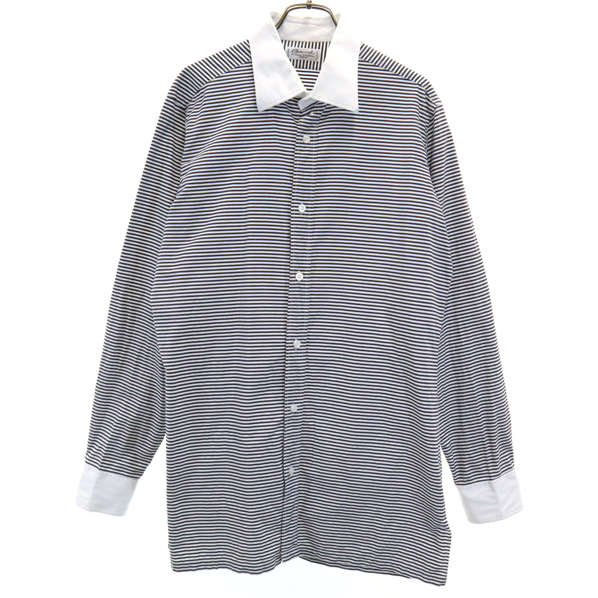 Charvet シャルベ シャツ ストライプ サイズ39 CHARVET シャルベ フランス製 ロンドンストライプセミワイド