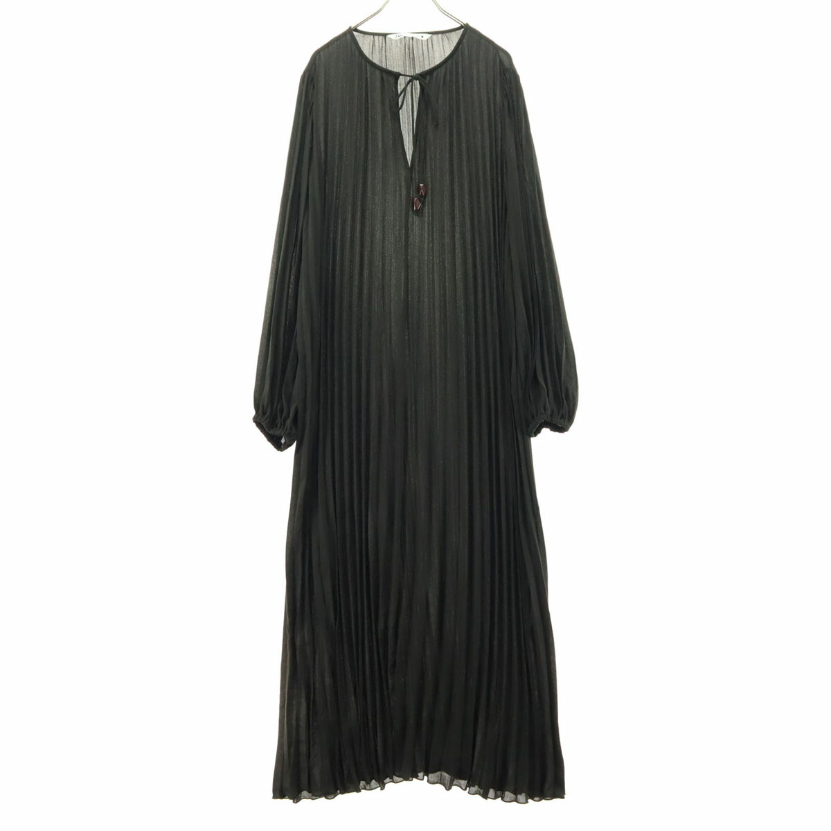 楽天市場】古着 ZARA ザラ 総柄 長袖 ロングワンピース L ブラック