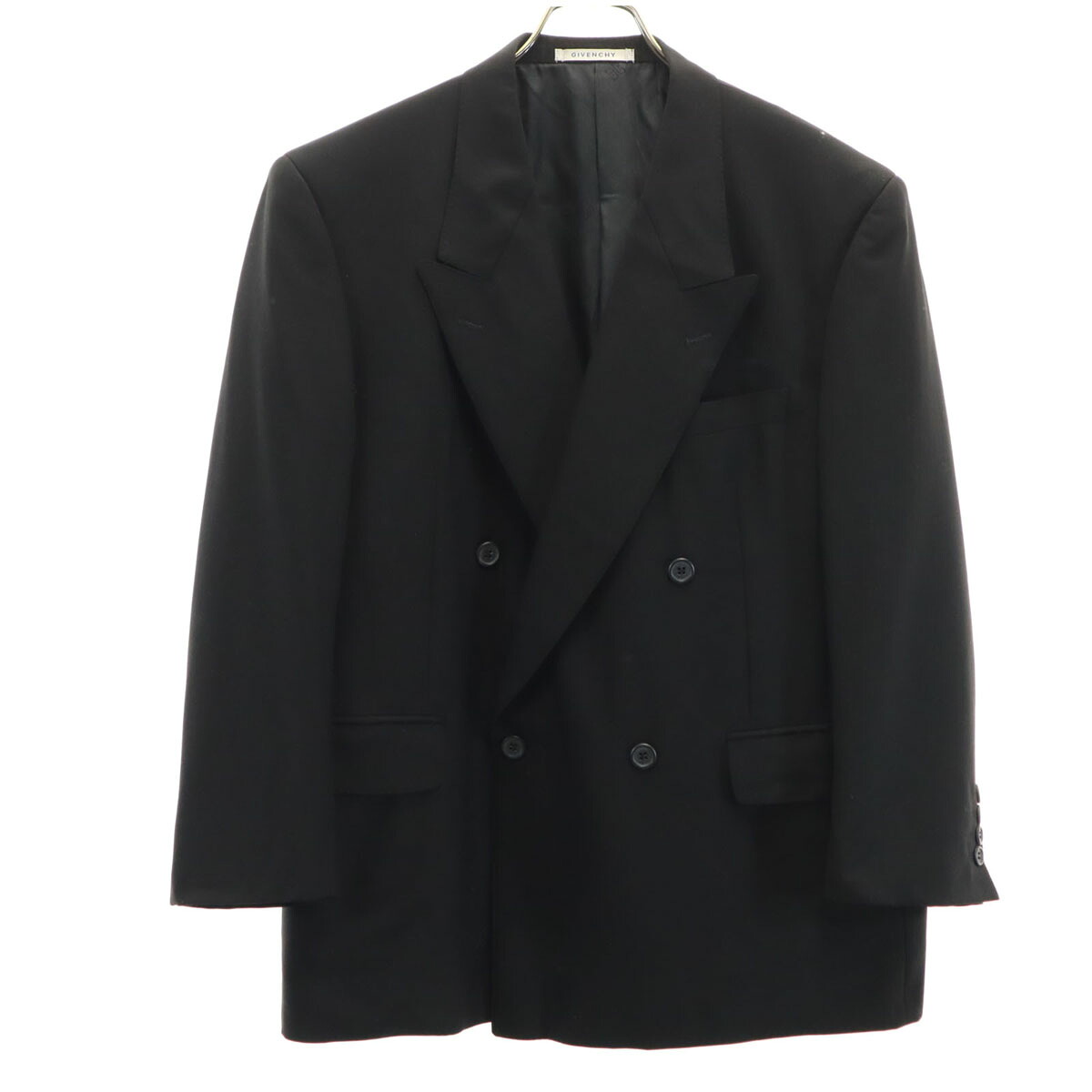 古着 GIVENCHY ジバンシィ 90s ウール オールド テーラードジャケット BE3 黒 メンズ 【中古】|古着、USED専門百貨店BIG2nd