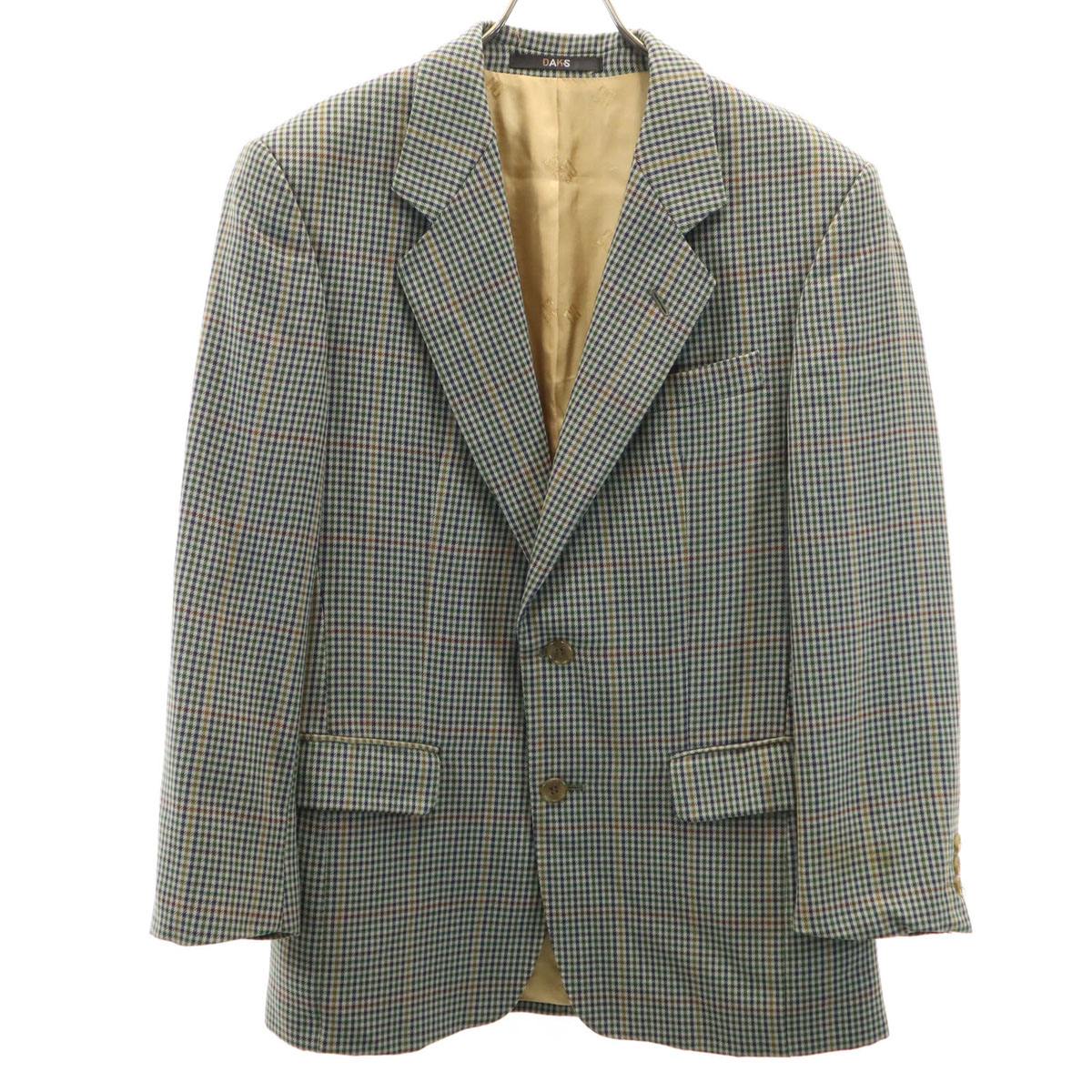 美品☆DAKS☆ ハウスチェック チェンジポケット エルボーパッチ付きジャケット 楽天市場】DAKS ダックス ジャケット 90s スウェード ガンパッチ