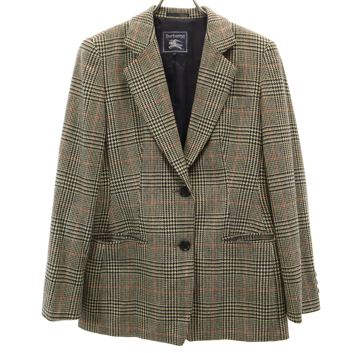 美品　バーバリーズ　チェック　ダブルジャケット　ウール　ビンテージ　11号 os-fre-71737_002.jpg