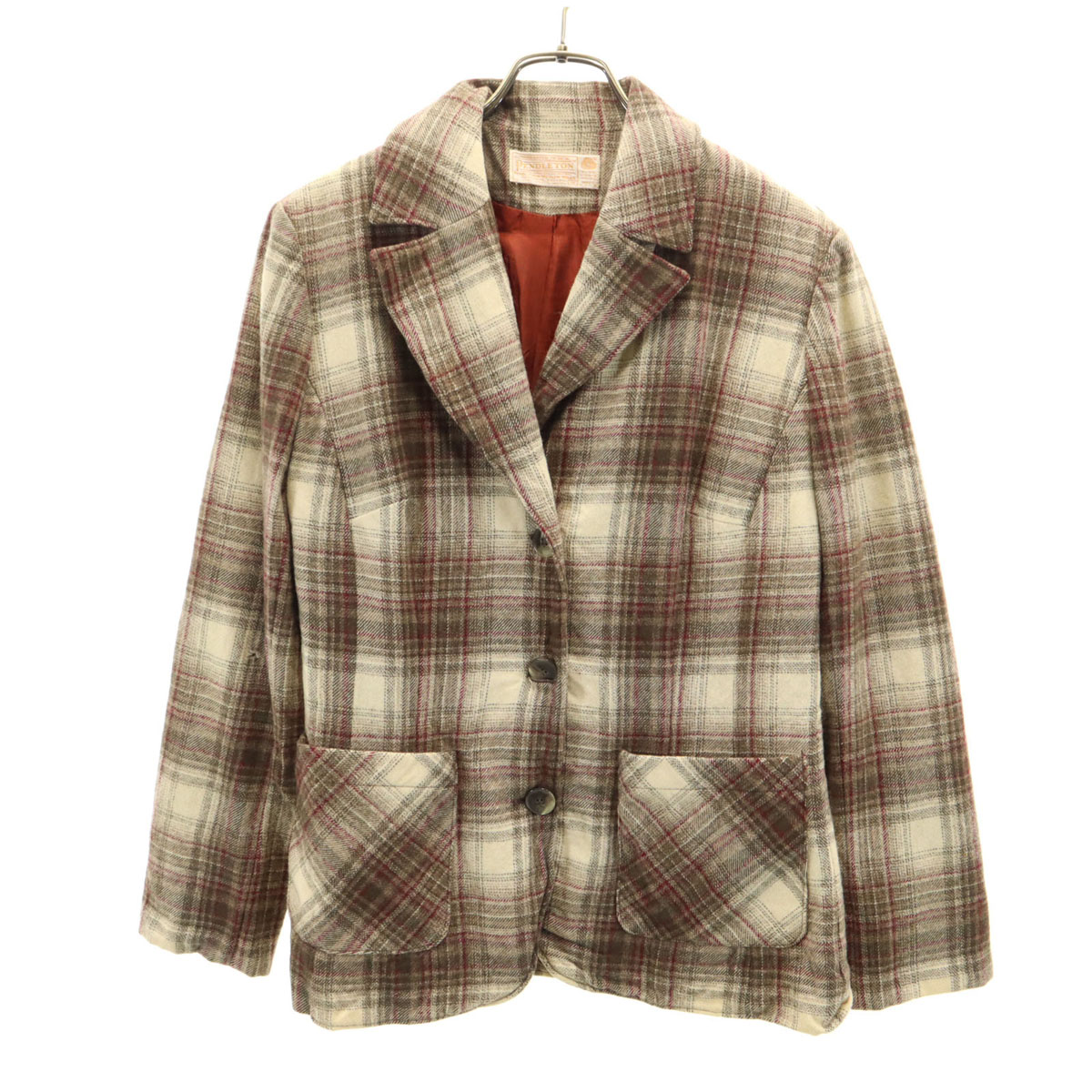 Pendleton 70sタグ　ウールジャケット XL チェック柄　アメカジ 古着 70年代 ペンドルトン PENDLETON チェック柄 ウール