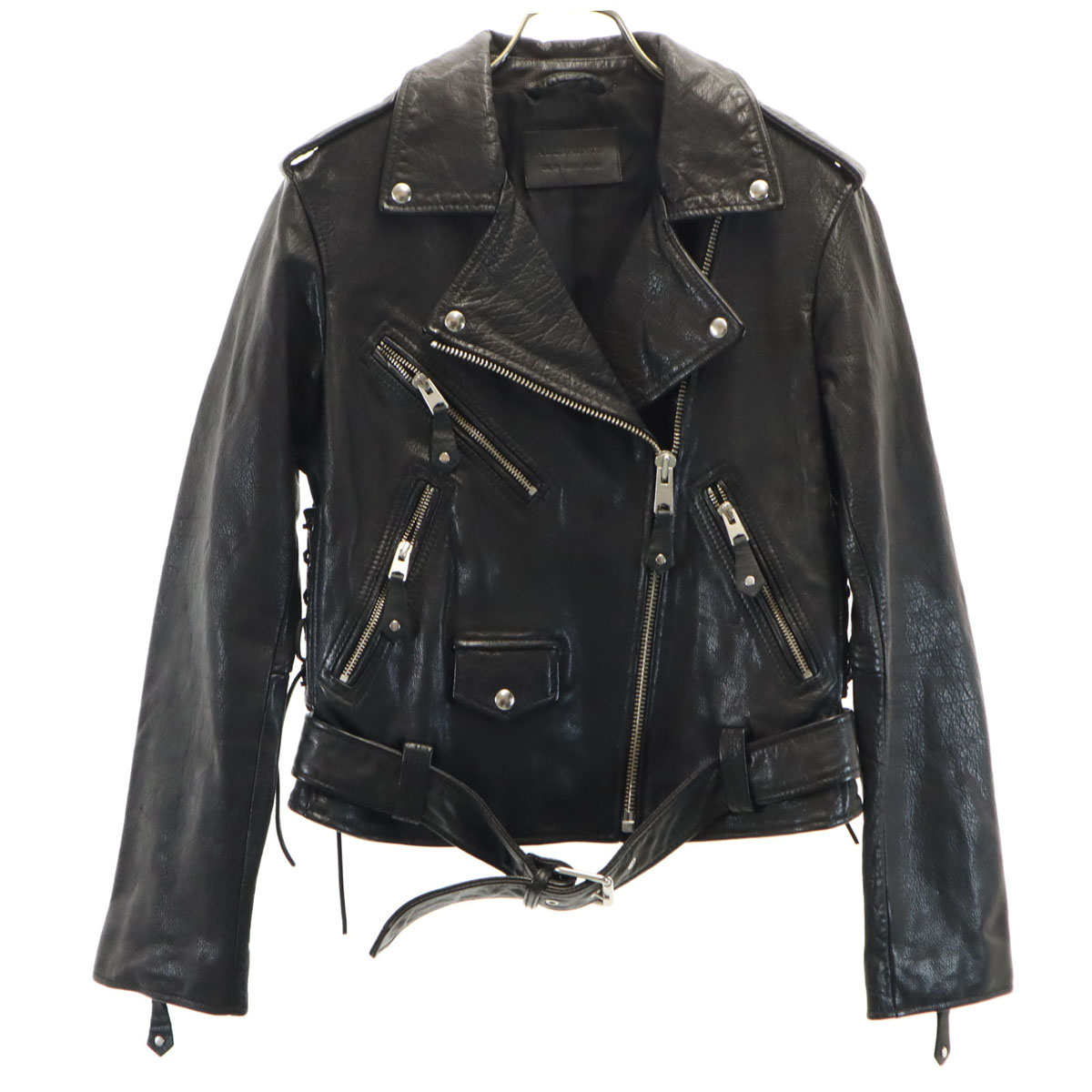 ALLSAINTS オールセインツ レザーライダースジャケット XS ALLSAINTS レザージャケット ライダース ELLIS LEATHER BIKER