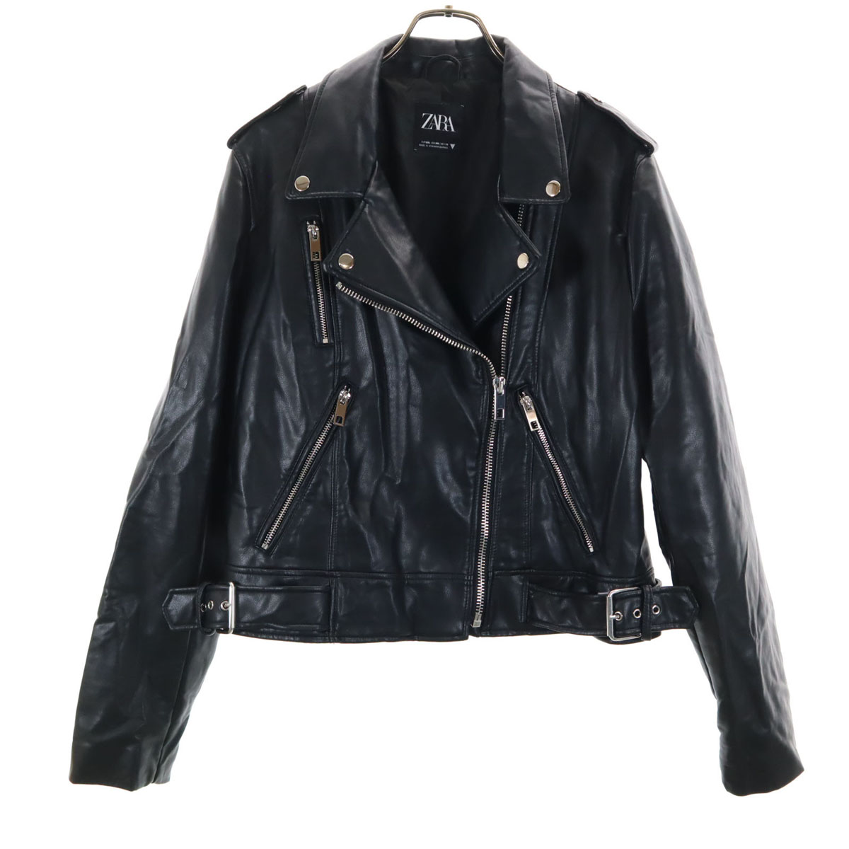 希少サイズ/未使用級【ZARA】XXL/PUレザー ダブルライダース ジャケット 希少サイズ/未使用級【ZARA】XXL/PUレザー ダブルライダース