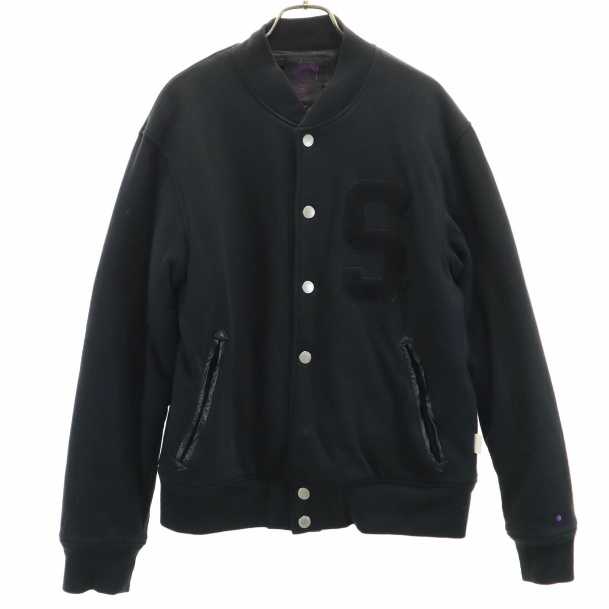 USA製 STUSSY ステューシー ブルゾン L ☆関税込☆Stussy☆SPORT MELTON VARSITY JACKET (STUSSY/ジャケット