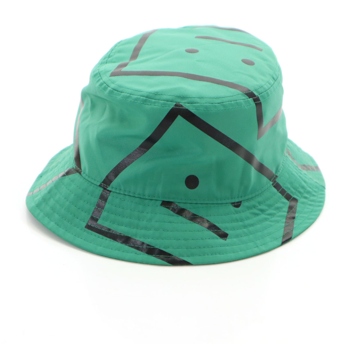 古着 ACNE STUDIOS アクネストゥディオズ 人間の顔ロゴタイプ 井戸釣瓶 かぶり笠 59 緑 鳥打ち帽 FA-UX-HATS000039 メンズ 【中古】 【PD】 バッグ・小物・ブランド雑貨-メンズ帽子