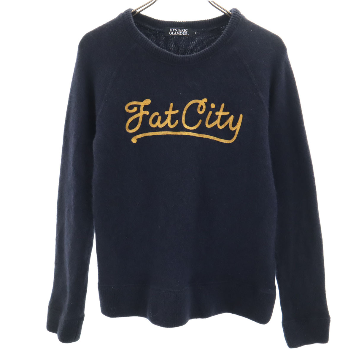 古着 HYSTERIC GLAMOUR ヒステリックグラマー 日本製 アンゴラブレンド 長袖 セーター S ネイビー ニット レディース 楽天市場】古着 HYSTERIC GLAMOUR ヒステリックグラマー 日本製