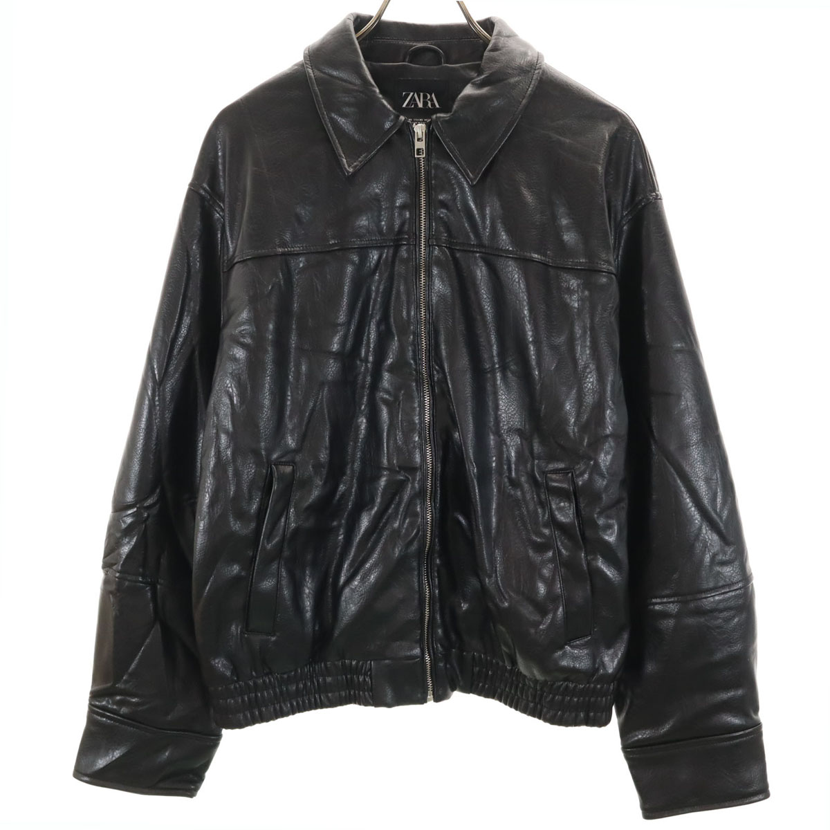 ZARA×RHUIGI レザージャケット　定価5万円 新品・タグ付き】RHUIGI×ZARA レザージャケット 本革 - メルカリ