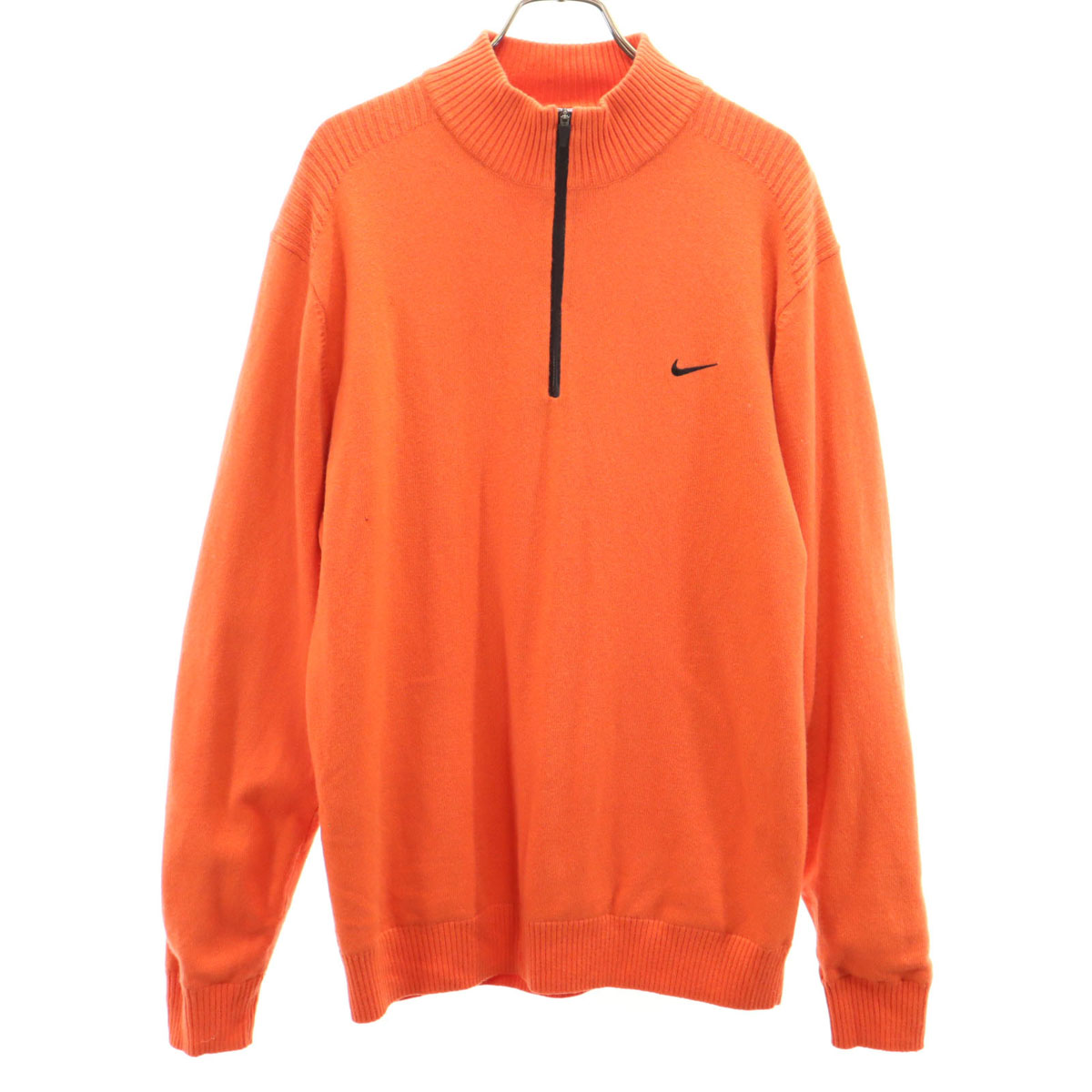 楽天市場】G□ナイキ/NIKE GOLF Vネックニットセーター【M】黒灰/men's