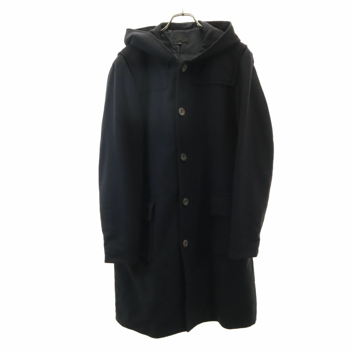 古着 A.P.C. アーペーセー フランス製 フーデッド ウールコート S ブラック メンズ 【中古】｜古着、USED専門百貨店BIG2nd