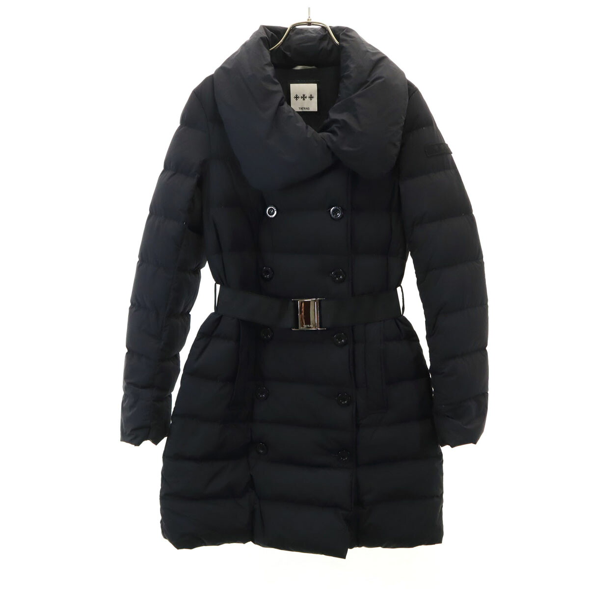 古着 TATRAS タトラス ポールスカ製 落ち込む厚地の外套 2 黒いこと レディース 【中古】