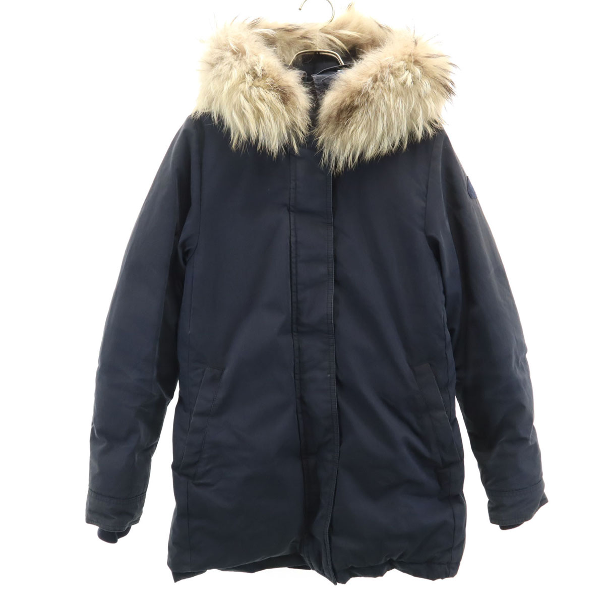 古着 Pyrenex ピレネックス 落ち込む上衣 38 米国海軍 ラクーンファー付き添い人 レディース 【中古】