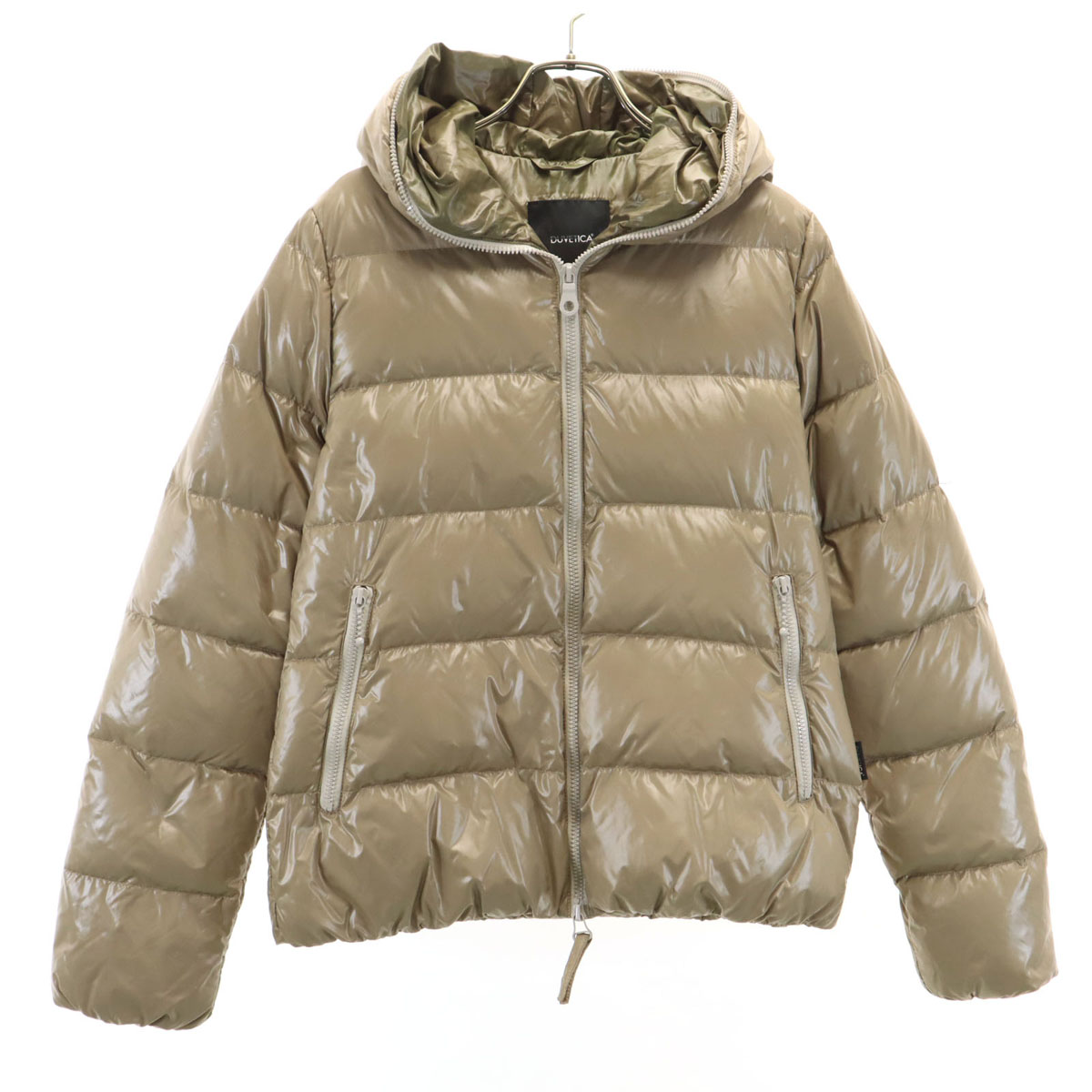 古着 DUVETICA デュベティカ ブルガリア共和国製 THIA 落ち込む上衣 42 グレージュ系 レディース 【中古】 【PD】