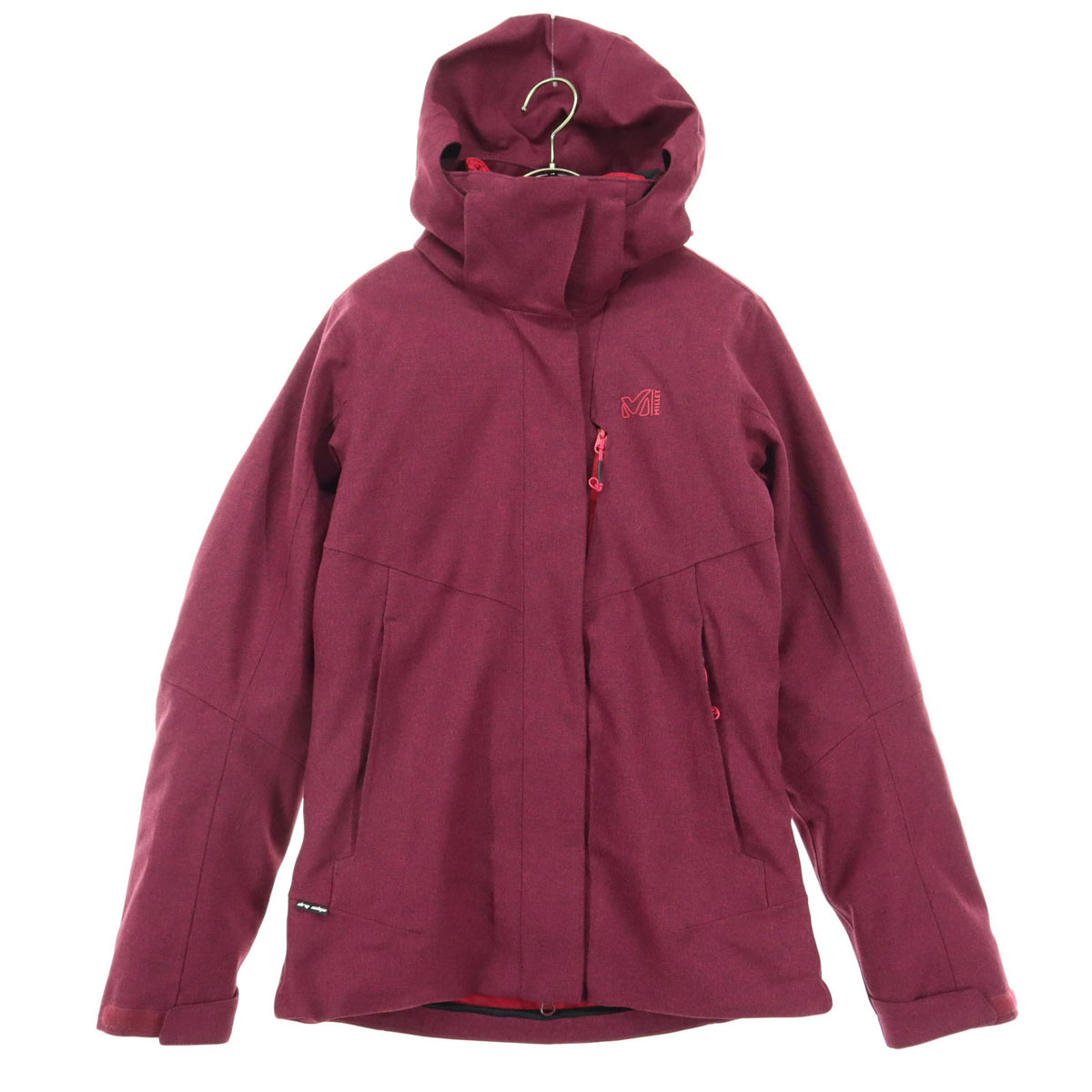 古着 MILLET ミレー ワンポイントロゴタイプ 長袖 3way 牟礼パーカー XS 赤いこと レディース 【中古】 【PD】