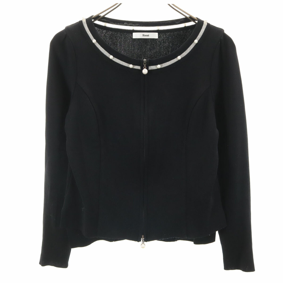 楽天市場】古着 Rene ルネ 長袖 リブニット カーディガン 36 レッド系