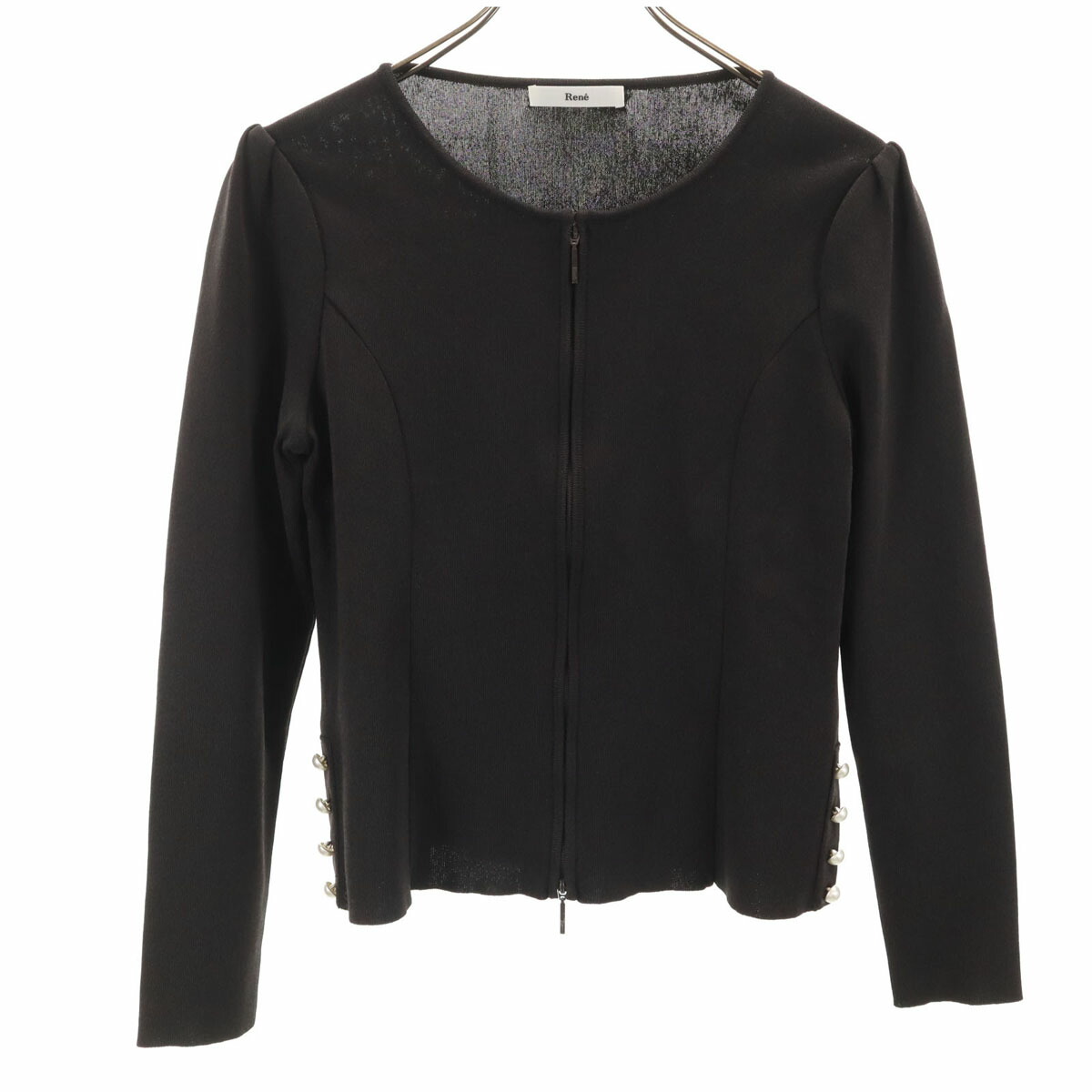 ルネブティック 長袖 ウール ニット カーディガン 9 ブラック Rene boutique レディース 楽天市場】古着 Rene boutique ルネブティック 長袖 ウール ニット