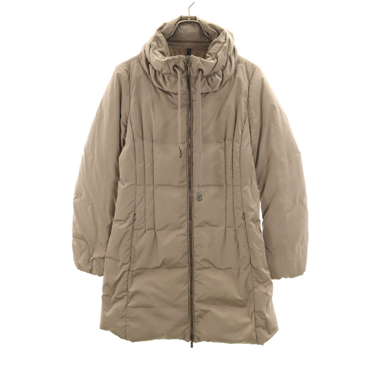 古着 MONCLER モンク軌道 ブルガリア共和国製 落ち込む厚地の外套 1 グレージュ レディース 【中古】 【PD】 コート・ジャケット-レディースファッション