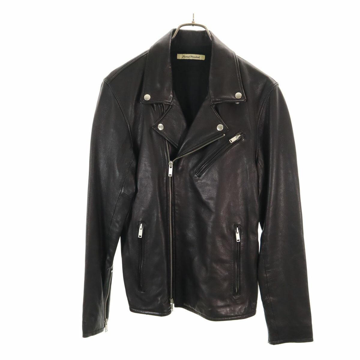 slowgun スロウガン カシミヤ ダブルライダースジャケット 黒 レザー 楽天市場】Slow Gun & Co スロウガン カシミヤ/羊革切替 袖口リブ