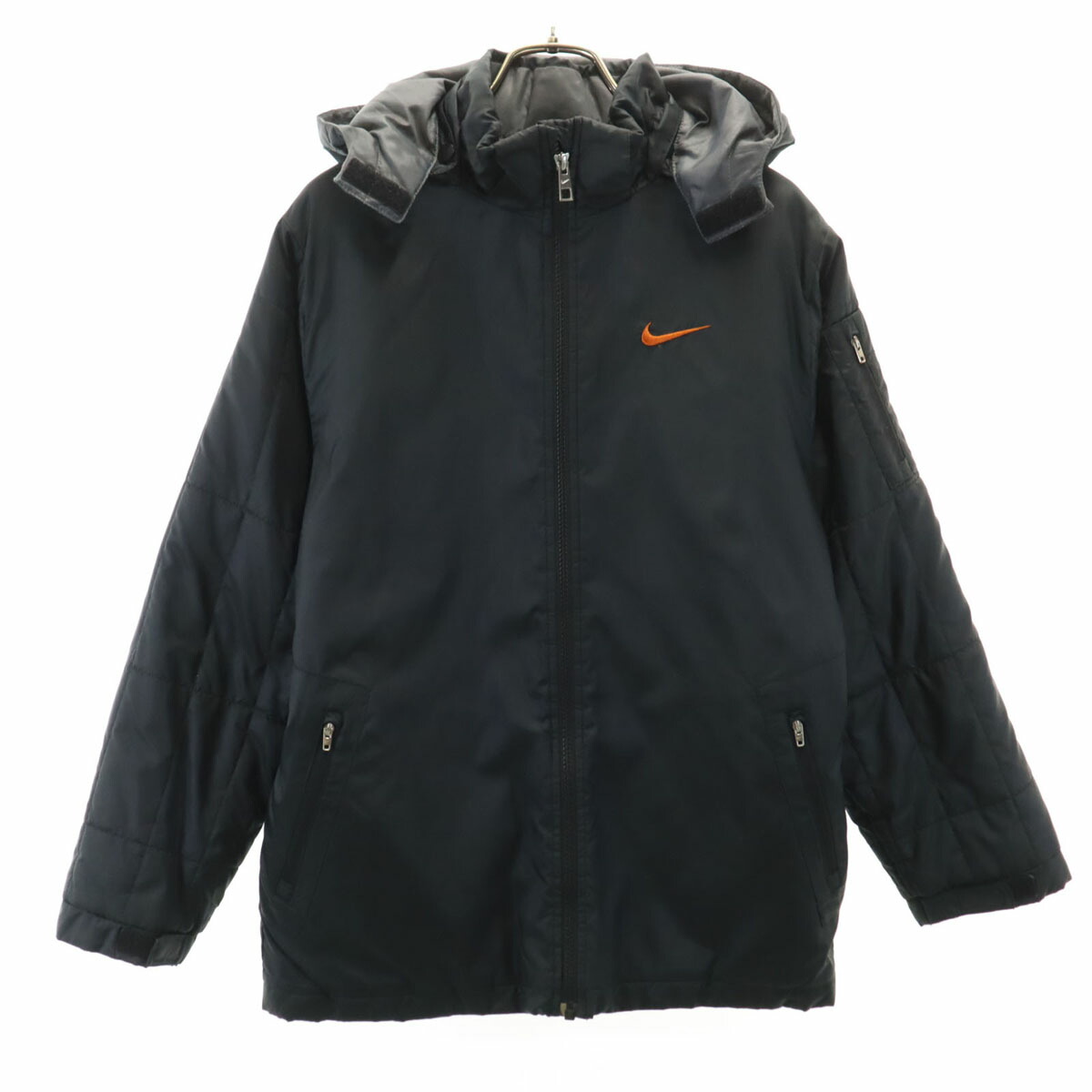楽天市場】【中古】【古着】 NIKE 中綿ジャケット キッズ L ブラック