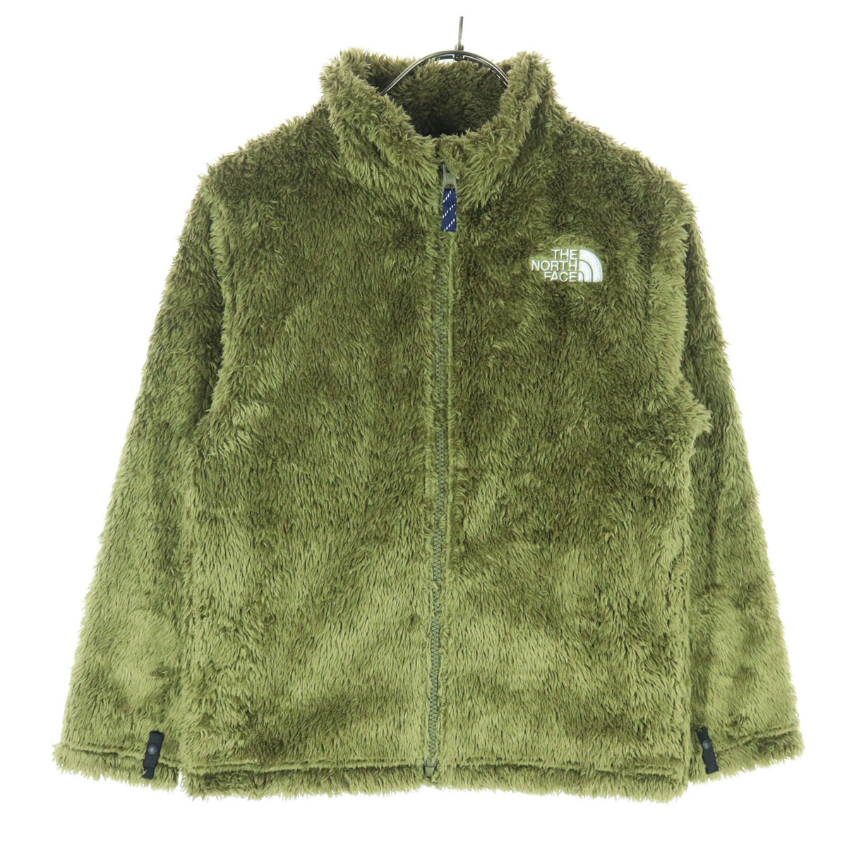 古着 THE NORTH FACE ザノースフェイス NAJ71943 ロゴ刺繍 ザノースフェイス NAJ71943 ロゴ刺繍 デナリ ジャケット 140 オレンジ系×ブラック THE NORTH FACE フリース アウトドア キッズ