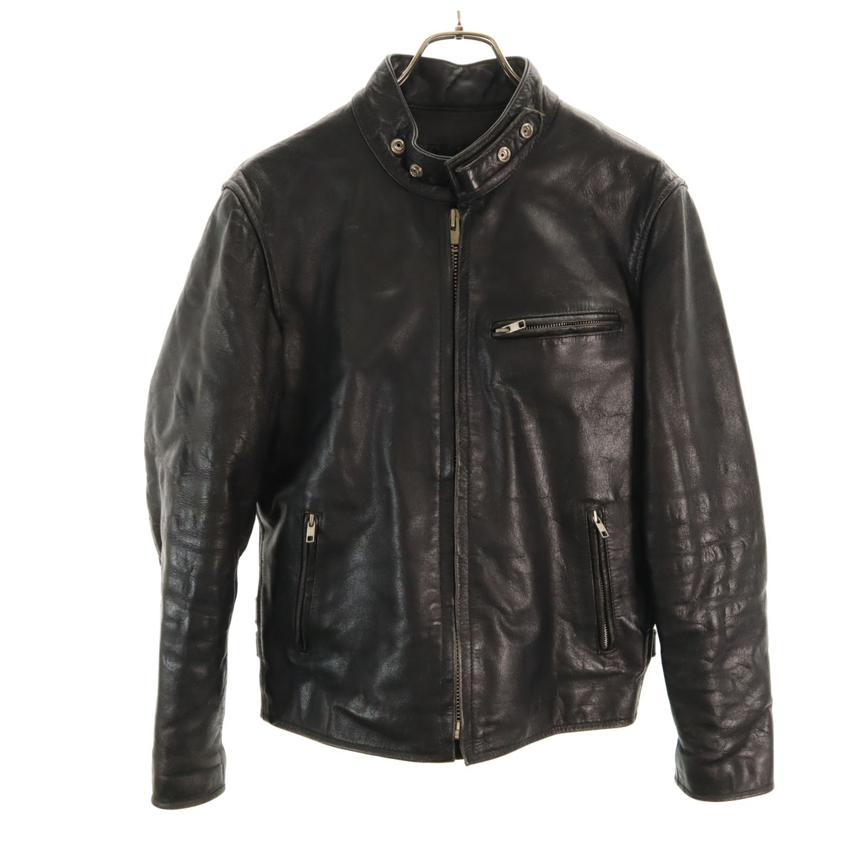 楽天市場】PARANOID 【パラノイド】 黒 カーフレザー ライダース