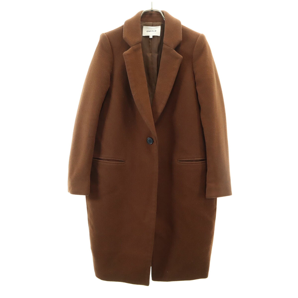 □完売 6万1600円 ENFOLD ウール チェスターコート 36 ENFOLD □完売 6万