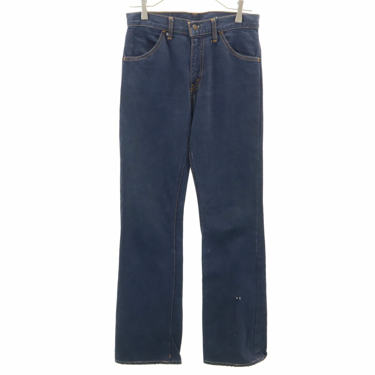 古着 Levi リーバイス 70s ビックE オレンジタブ フレアデニムパンツ ネイビー系 ジーンズ レディース 【中古】 【PD】