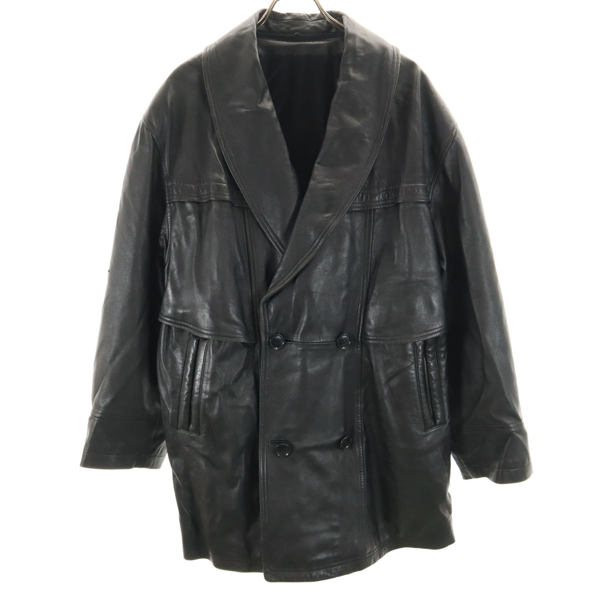 楽天市場】FUGA フーガ レザーテーラード ジャケット 44 ブラック